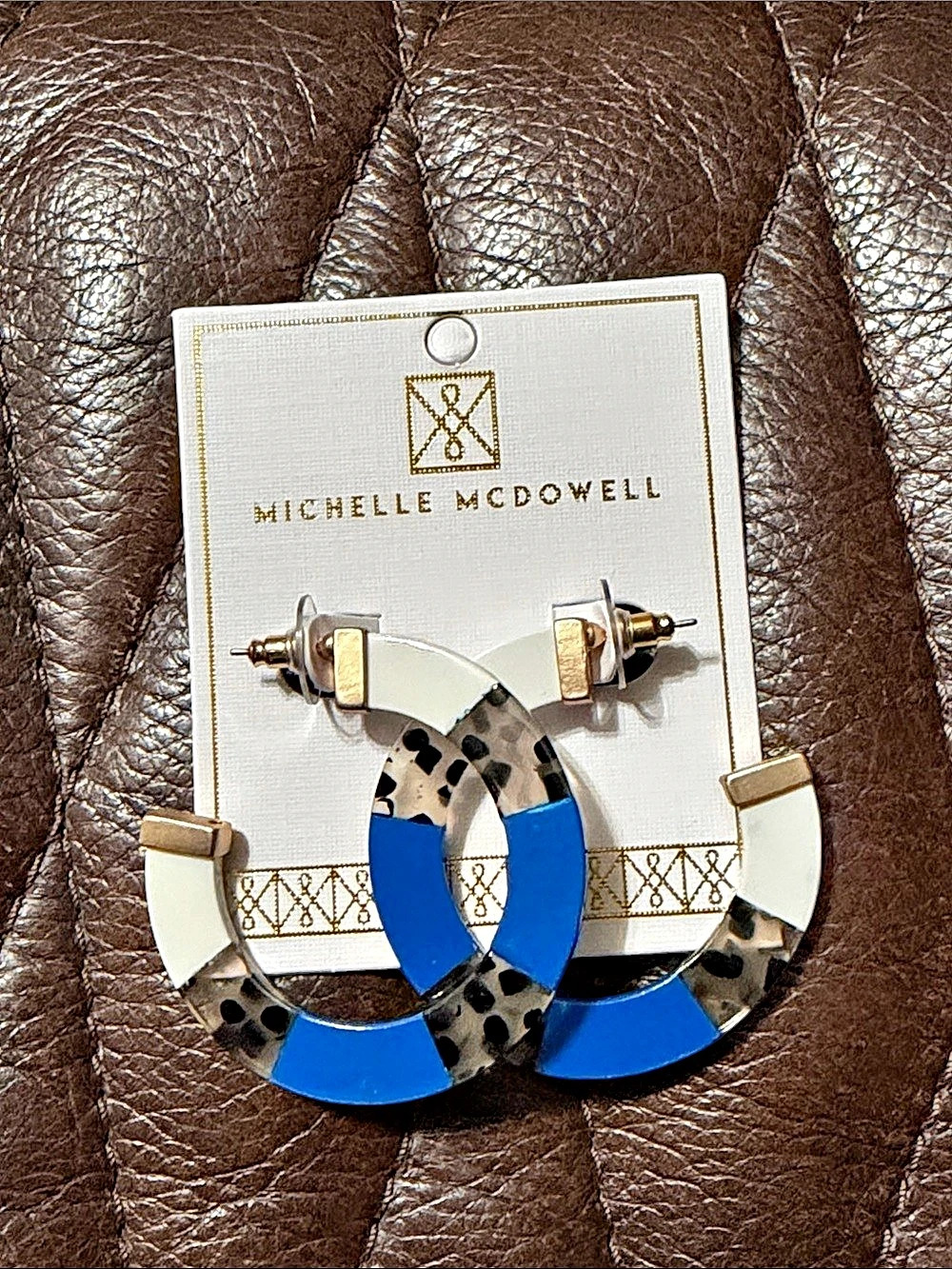 Michelle McDowell Melody - Blue Earrings Geometric Earrings NWT